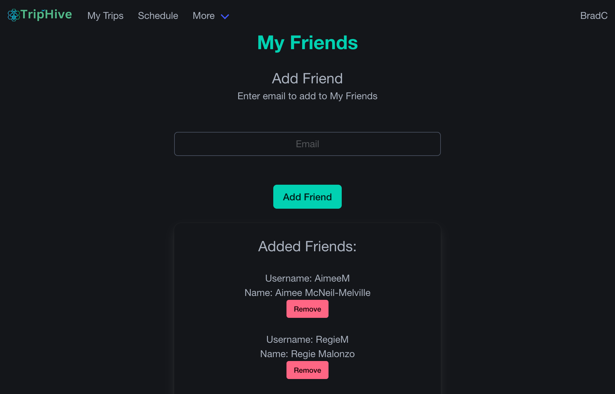 friends page